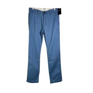 Abercrombie Pants Kids 13/14 Slim Light Blue Flat Front Chinos Slim Straight NWT